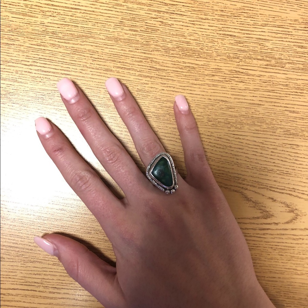 Vintage Navajo Chrysocolla Ring - Picture 7 of 7